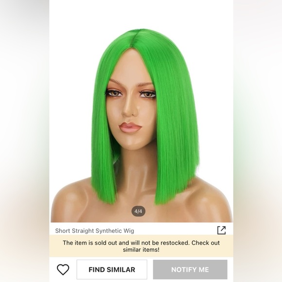 🟢BOGO FREE🟢 Neon Green Wig 💚 - Picture 2 of 5